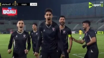 بتروجت يتصدر مباراة الإسماعيلي بهدف نظيف في الشوط الأول 1